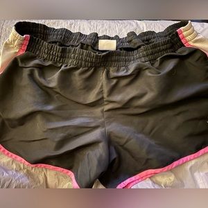 Dark grey/pink/white athletic shorts size XL